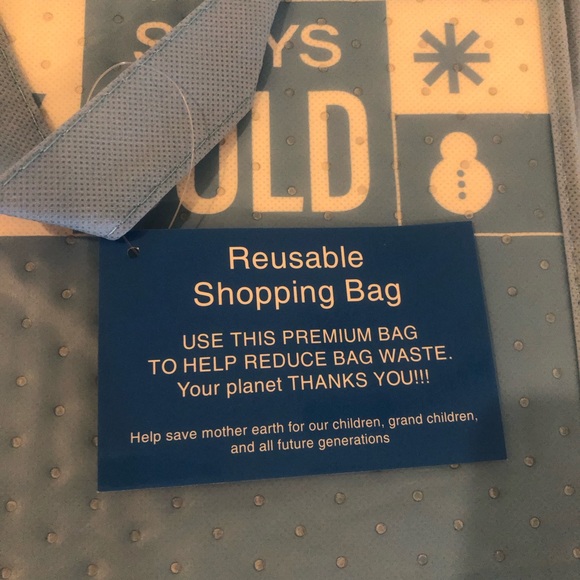 WALMART REUSABLE INSULATED HOT & COLD GROCERY BAG w/ZIPPER New - Picture 6 of 10